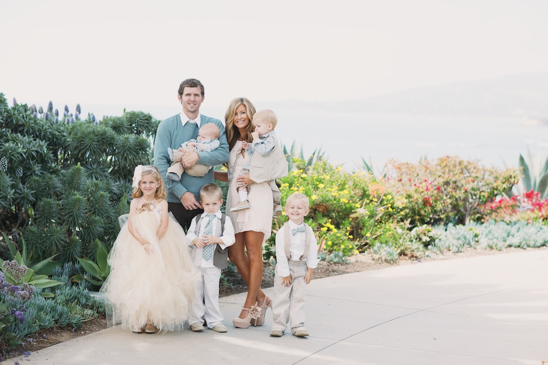 Wallace Family; Laguana Beach; family fun; five kids; One Glass Slipper
