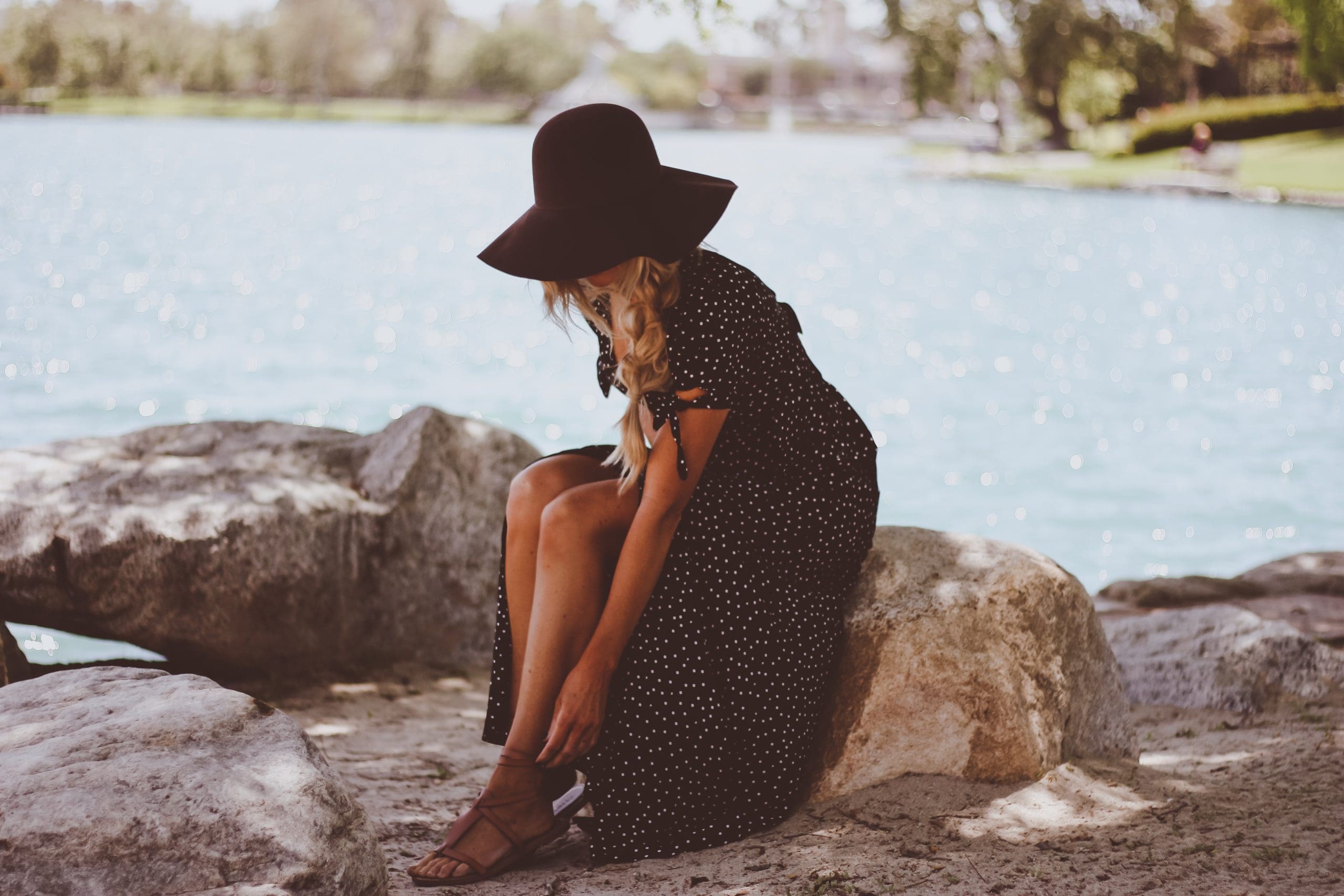 black and white polka dot maxi; spring; love this; maxi dress