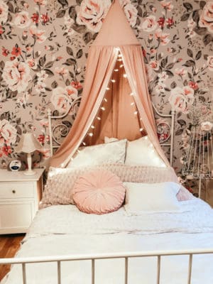 Kate's room with coloray decor | meg marie Wallace | wall paper | girls room