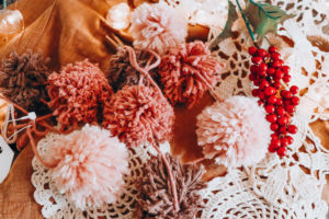 sugar plum pink pom garland | meg Marie Wallace | W6 Christmas Shop