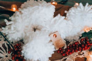 winter white pom garland | meg Marie Wallace | W6 Christmas shop