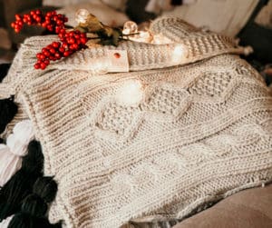 the Dancer Cream Sweater Blanket | Meg Marie Wallace | W6 Christmas Shop