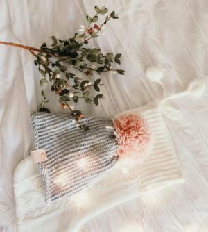 Cupid Girls Pink Pom Beanie | meg Marie Wallace | W6 Christmas Shop