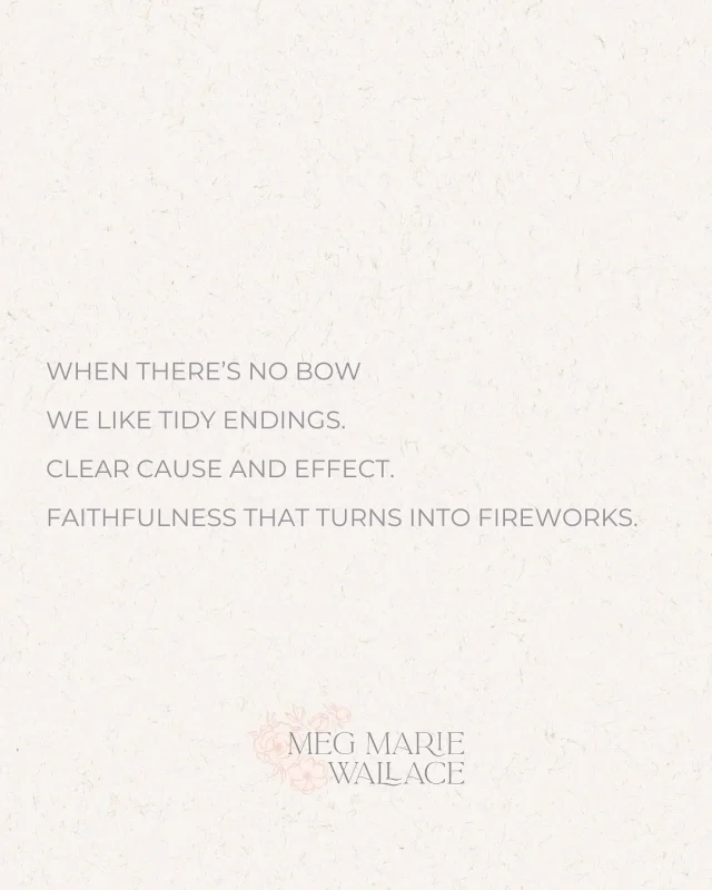 My girls and I have been reading through the Old Testament lately and this story gets me every time.⁠
⁠
Elijah, the mighty prophet—the one who stood against kings, stopped the rain and called down fire—is the same man who collapsed under the weight of it all and begged for the end.⁠
⁠
And God didn’t scold him.⁠
⁠
He came near and whispered.⁠
He fed him.⁠
He stayed.⁠
⁠
So if you’re walking through something that feels less like a victory and more like survival…

Or if thr ending hasn’t come wrapped in a bow—⁠
That doesn’t mean you’re lost.⁠

It might mean you’re exactly where God wants to meet you, in the undone, in the exhaustion, in the being done. 
⁠
You don’t need to perform for God.⁠
You just need to let Him come near.⁠
⁠
He’s not waiting for the story to resolve or for you to get it together again. 

He’s in the middle of the mess with you, whispering, wooing and wanting to feed your soul.