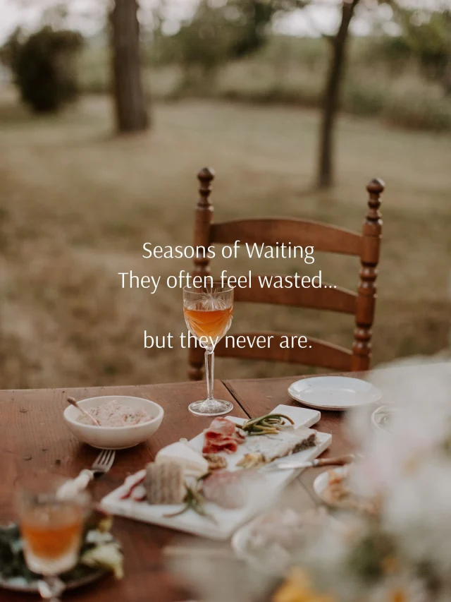 Waiting can feel like a holding cell.⁠
Like life was put on pause.⁠
Like maybe God has forgotten.⁠
⁠
Joseph. I really like him. I’m sure he knew that feeling.⁠ (He is someone I am excited to meet in Heaven.)

He was wrongfully imprisoned, and forgotten by from Pharaoh’s cup-bearer. I wonder what his thought life and prayer life were like in those years.
(Genesis 40:14-15, 23)⁠
⁠
Moses likely knew that feeling too.⁠
He reminded Israel that their forty years in the wilderness were not wasted years, but I am sure at times he questioned.

God was humbling them, teaching them dependence, shaping their hearts to trust His Word., but that probably wasn’t easy. 
(Deuteronomy 8:2-4)⁠
⁠
Seasons of waiting often feel unjust or…endless.⁠ 

But I know this deep down and I refuse to believe anything else, this season (and others like it) are not ever meaningless.⁠

God often does His deepest work in hidden years—as He is forming character, teaching reliance, preparing us for what lies ahead.⁠

He is forging in us something eternal, and although it’s east to lose sight of that end we must not give in to the lie that the season of waiting is worthless. 
⁠
If you’re like us, and are waiting on the Lord for something right now—⁠
for healing, for reconciliation, for provision, for a prayer to be answered—⁠
remember that God’s timing is not careless.⁠
His delays are not denials.⁠
What feels like an unanswered prayer is most certainly preparation.⁠
⁠
You (we) are not forgotten.⁠
You (we) are being purposefully formed.
We can trust Him. 

From my Journal entry 10/5/2025